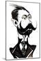 Alexander Skryabin - caricature-Neale Osborne-Mounted Giclee Print