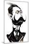 Alexander Skryabin - caricature-Neale Osborne-Mounted Giclee Print