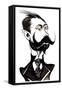 Alexander Skryabin - caricature-Neale Osborne-Framed Stretched Canvas