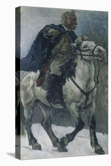 Alexander Suvorov on Horseback, 1897-1898-Vasili Ivanovich Surikov-Stretched Canvas