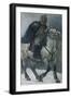 Alexander Suvorov on Horseback, 1897-1898-Vasili Ivanovich Surikov-Framed Giclee Print