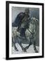 Alexander Suvorov on Horseback, 1897-1898-Vasili Ivanovich Surikov-Framed Giclee Print