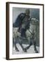 Alexander Suvorov on Horseback, 1897-1898-Vasili Ivanovich Surikov-Framed Giclee Print