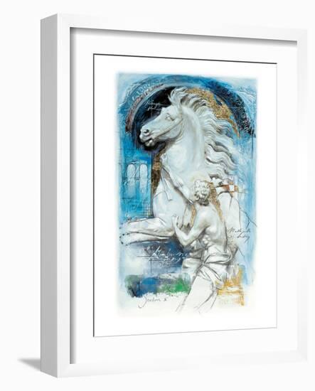 Alexander Taming Bucephalus-Joadoor-Framed Art Print