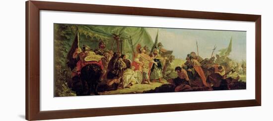 Alexander the Great (356-23 BC) and Porus-Francesco Fontebasso-Framed Giclee Print