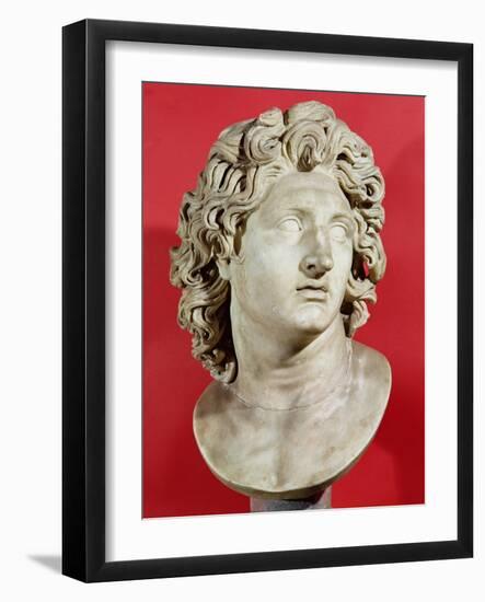 Alexander the Great (356-323 BC) King of Macedonia, Roman Copy of Greek Original-null-Framed Giclee Print