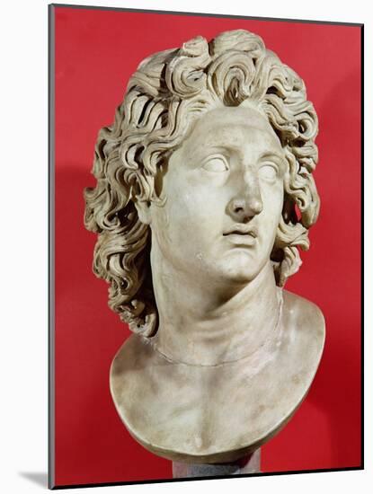 Alexander the Great (356-323 BC) King of Macedonia, Roman Copy of Greek Original-null-Mounted Giclee Print