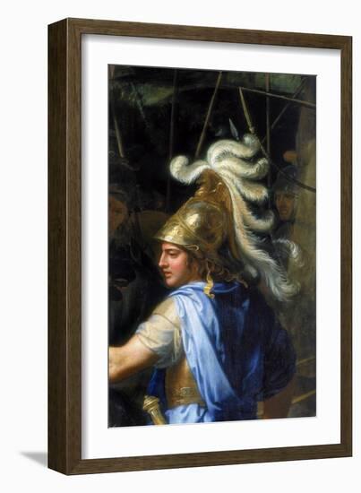 Alexander the Great (Alexander and Porus, Detai), 1673-Charles Le Brun-Framed Giclee Print