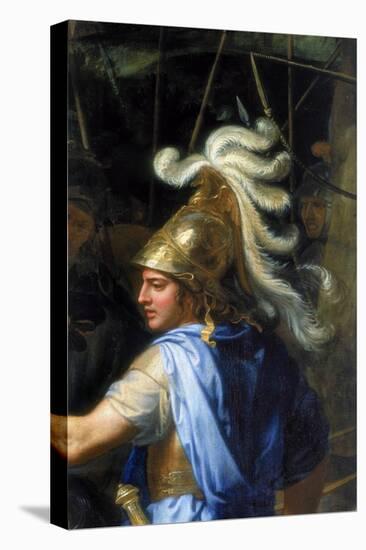 Alexander the Great (Alexander and Porus, Detai), 1673-Charles Le Brun-Stretched Canvas