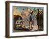 Alexander the Great (Alexander III of Macedon (356-323 BC) visiting Diogenes of Sinope-French School-Framed Giclee Print