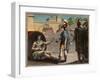 Alexander the Great (Alexander III of Macedon (356-323 BC) visiting Diogenes of Sinope-French School-Framed Giclee Print