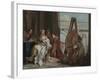 Alexander the Great and Campaspe in the Studio of Apelles, c.1740-Giovanni Battista Tiepolo-Framed Giclee Print