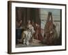 Alexander the Great and Campaspe in the Studio of Apelles, c.1740-Giovanni Battista Tiepolo-Framed Giclee Print