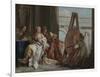 Alexander the Great and Campaspe in the Studio of Apelles, c.1740-Giovanni Battista Tiepolo-Framed Giclee Print