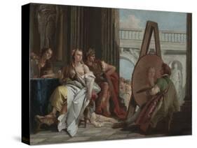 Alexander the Great and Campaspe in the Studio of Apelles, c.1740-Giovanni Battista Tiepolo-Stretched Canvas