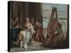 Alexander the Great and Campaspe in the Studio of Apelles, c.1740-Giovanni Battista Tiepolo-Stretched Canvas