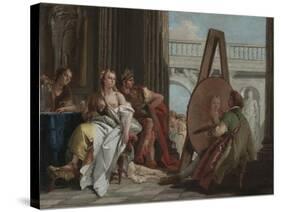 Alexander the Great and Campaspe in the Studio of Apelles, c.1740-Giovanni Battista Tiepolo-Stretched Canvas