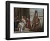 Alexander the Great and Campaspe in the Studio of Apelles, c.1740-Giovanni Battista Tiepolo-Framed Giclee Print