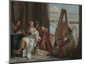 Alexander the Great and Campaspe in the Studio of Apelles, c.1740-Giovanni Battista Tiepolo-Mounted Giclee Print