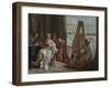 Alexander the Great and Campaspe in the Studio of Apelles, c.1740-Giovanni Battista Tiepolo-Framed Giclee Print