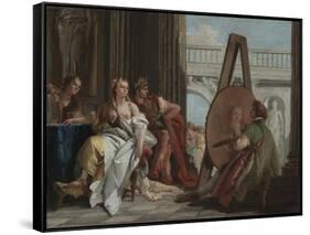 Alexander the Great and Campaspe in the Studio of Apelles, c.1740-Giovanni Battista Tiepolo-Framed Stretched Canvas