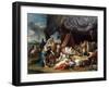 Alexander the Great and Hephaestion at the Deathbed of the Wife of Darius III-Louis-Jean-François Lagrenée-Framed Giclee Print