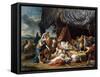 Alexander the Great and Hephaestion at the Deathbed of the Wife of Darius III-Louis-Jean-François Lagrenée-Framed Stretched Canvas