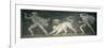 Alexander the Great and Hephaestion During Lion Hunt, Ca 320 Bc, Mosaic from Peristyle House 1-null-Framed Giclee Print