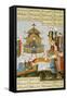 Alexander the Great and His Court Receive Chinese Khagan Disguised as Messenger-null-Framed Stretched Canvas