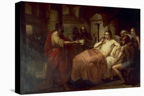 Alexander the Great and His Physician Philip, 1839-Domenico Induno-Stretched Canvas