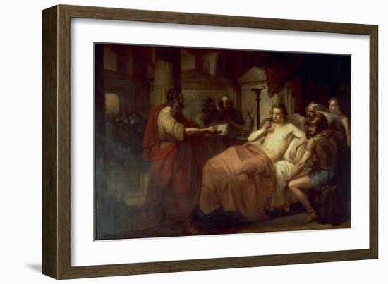 Alexander the Great and His Physician Philip, 1839-Domenico Induno-Framed Giclee Print