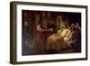 Alexander the Great and His Physician Philip, 1839-Domenico Induno-Framed Giclee Print