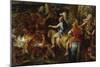 Alexander the Great and Poros-Charles Le Brun-Mounted Giclee Print