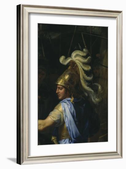 Alexander the Great and Poros-Charles Le Brun-Framed Giclee Print