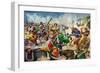 Alexander the Great at the Battle of Issus-Peter Jackson-Framed Premium Giclee Print