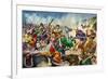 Alexander the Great at the Battle of Issus-Peter Jackson-Framed Giclee Print