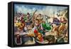 Alexander the Great at the Battle of Issus-Peter Jackson-Framed Stretched Canvas