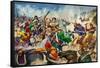 Alexander the Great at the Battle of Issus-Peter Jackson-Framed Stretched Canvas