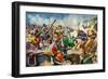 Alexander the Great at the Battle of Issus-Peter Jackson-Framed Giclee Print