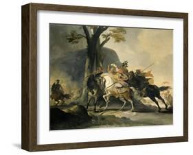 Alexander the Great at the Battle of the Granicus Against the Persians-Cornelis Troost-Framed Art Print