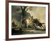 Alexander the Great at the Battle of the Granicus Against the Persians-Cornelis Troost-Framed Art Print