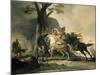 Alexander the Great at the Battle of the Granicus Against the Persians-Cornelis Troost-Mounted Art Print