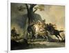 Alexander the Great at the Battle of the Granicus Against the Persians-Cornelis Troost-Framed Art Print