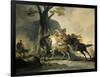 Alexander the Great at the Battle of the Granicus Against the Persians-Cornelis Troost-Framed Art Print