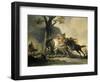 Alexander the Great at the Battle of the Granicus River in 334 BC against the Persians, 1737-Cornelis Troost-Framed Premium Giclee Print