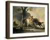Alexander the Great at the Battle of the Granicus River in 334 BC against the Persians, 1737-Cornelis Troost-Framed Giclee Print
