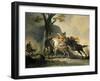 Alexander the Great at the Battle of the Granicus River in 334 BC against the Persians, 1737-Cornelis Troost-Framed Giclee Print