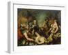 Alexander the Great before the Corpse of Darius Iii-Francesco Guardi-Framed Giclee Print