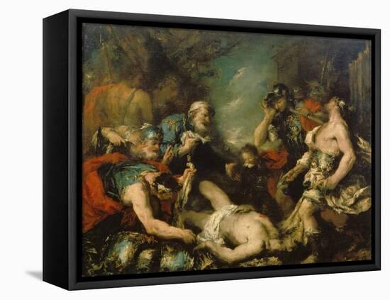 Alexander the Great before the Corpse of Darius Iii-Francesco Guardi-Framed Stretched Canvas