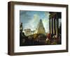 Alexander the Great Before the Tomb of Achilles, 1755-1757-Hubert Robert-Framed Giclee Print